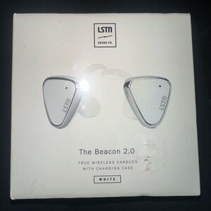 Beacon 2.0 White Wireless Earbuds